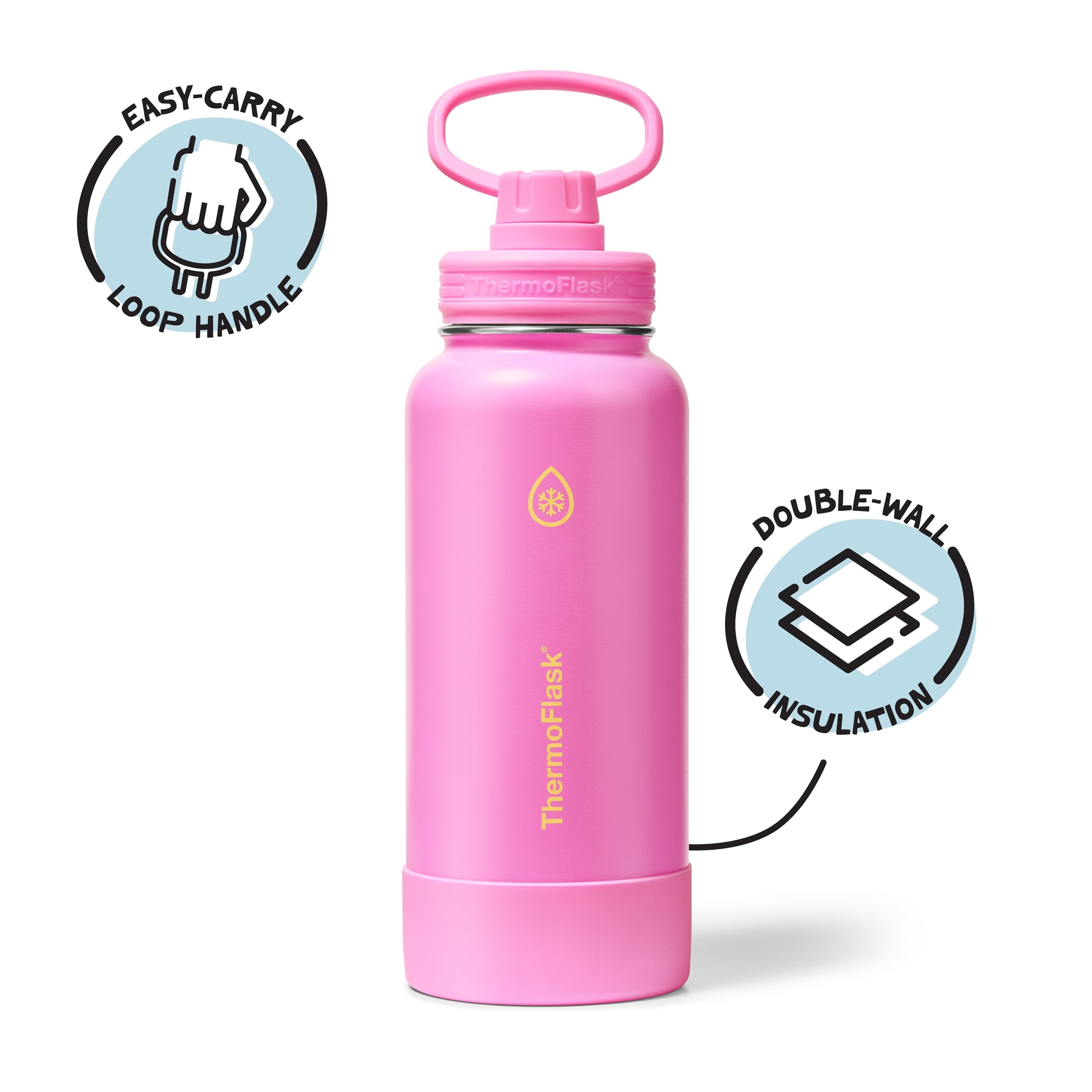 Amazon.com: ThermoFlask Insulated Water Bottle with Spout Lid (32